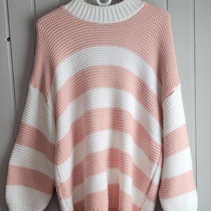 Pink Striped Sweater